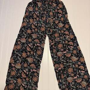 SO Goods For Life Floral Wide Leg High Rise Boho Pants